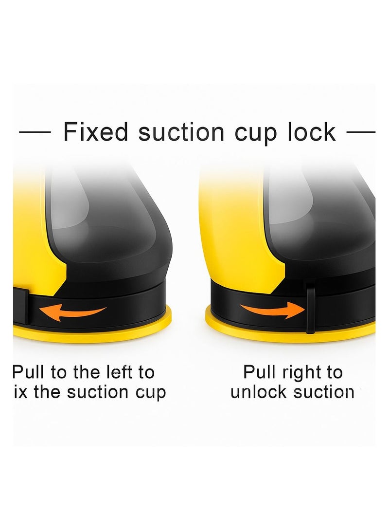 Yesido HOT Yesido C1 Smart Car Mount Mobile Holder Black and Yellow - Image 3