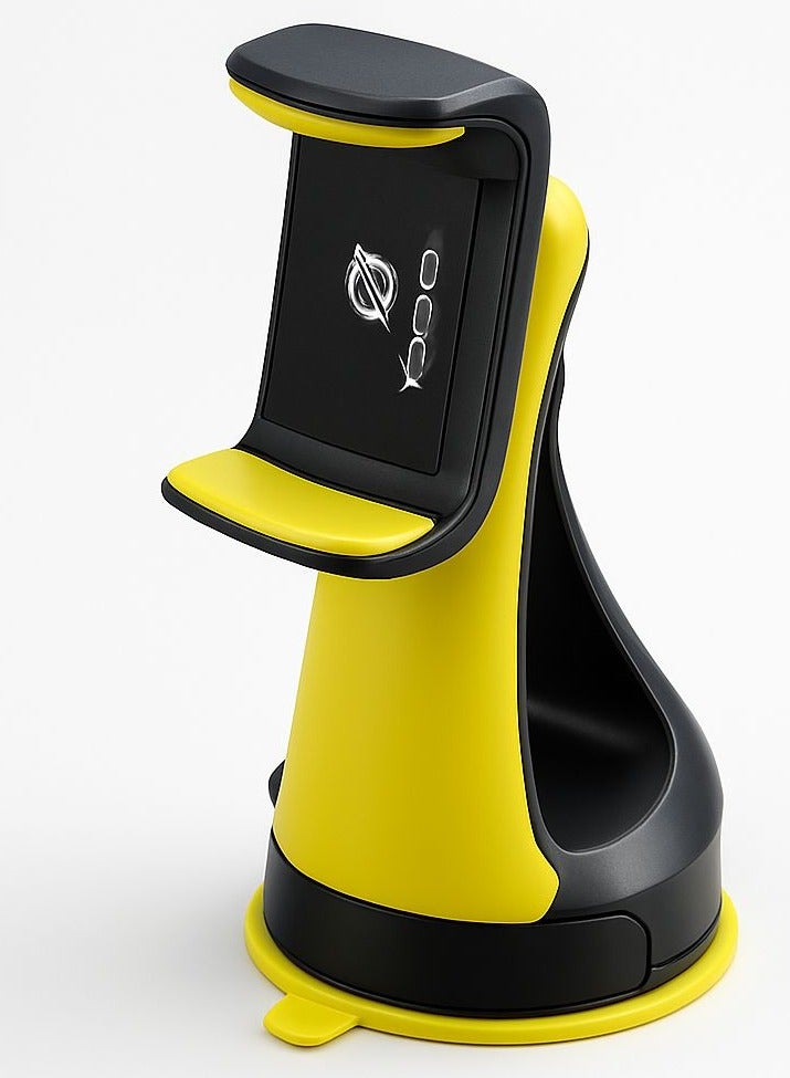 Yesido HOT Yesido C1 Smart Car Mount Mobile Holder Black and Yellow - Image 4