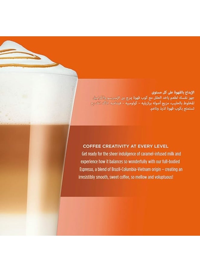 دولسي قوستو كبسولات القهوة دولتشي جوستو كارميل لاتيه ماكياتو من نسكافيه - 16 كبسولة، 8 اكواب - Image 5