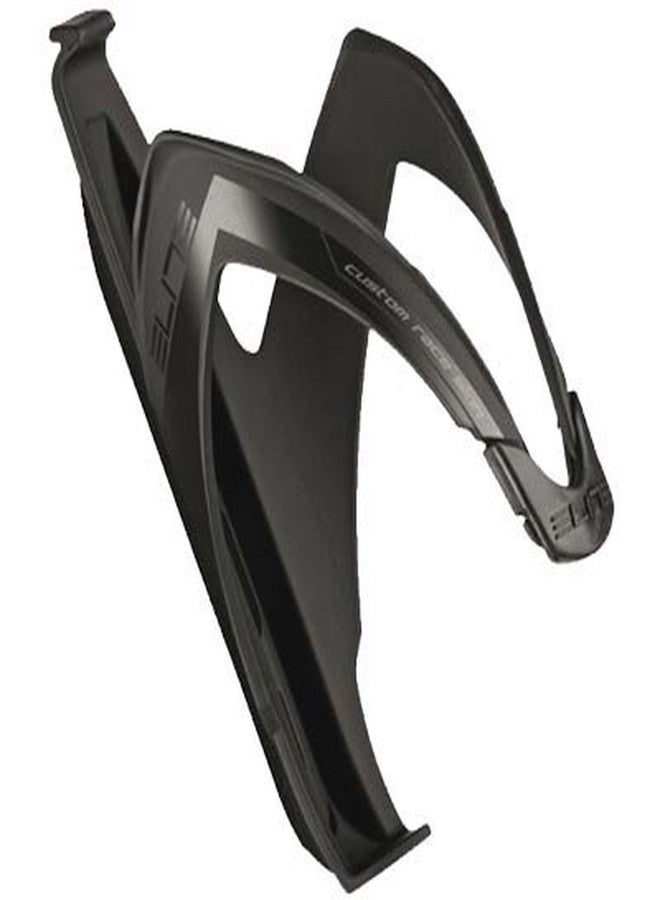 Elite Custom Race Cage (Soft Touch Black, Black Graphic) - Pro-Level Bottle Cage with Adaptive Rubber System - Image 2