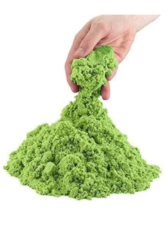 عجينة رائعة وطين سحري مع قالب، مجموعة حسية قابلة لإعادة الاستخدام، ألعاب رملية رائعة خالية من الغلوتين، ألعاب داخلية للأطفال من سن 10 إلى 15 عامًا (أخضر) - Image 2