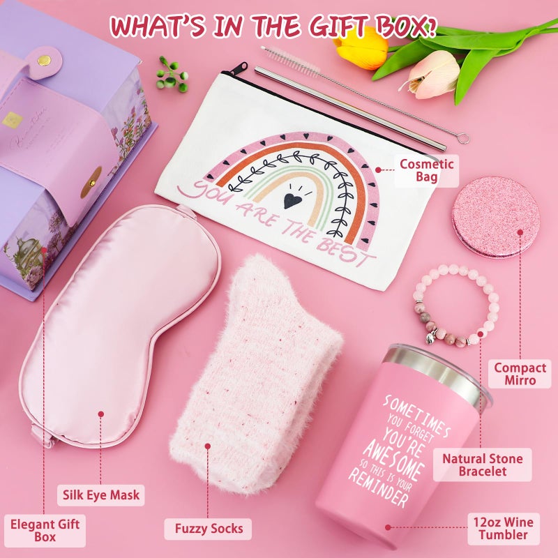 fethwoin Teen Girl Gifts, Birthday Gifts for Teen Girls 10 11 12 13 14 15 16 17 Year Old, Tween Girls Gifts Ideas with Eye Mask, Tumbler, Teenage Girl gifts for Her, Sister, Best Friend, Daughter - Image 2