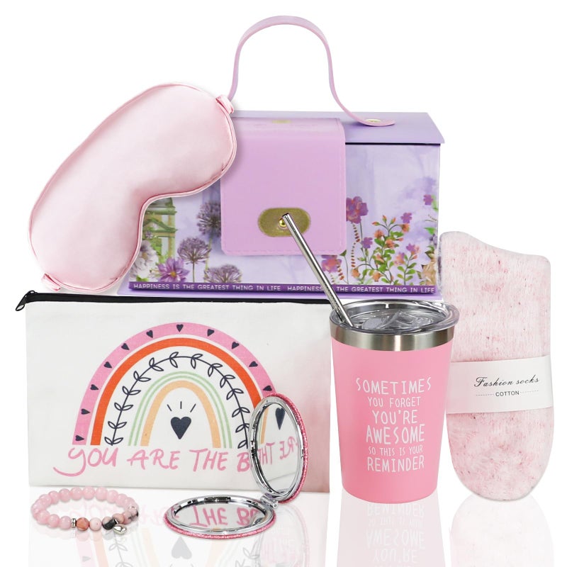 fethwoin Teen Girl Gifts, Birthday Gifts for Teen Girls 10 11 12 13 14 15 16 17 Year Old, Tween Girls Gifts Ideas with Eye Mask, Tumbler, Teenage Girl gifts for Her, Sister, Best Friend, Daughter - Image 1