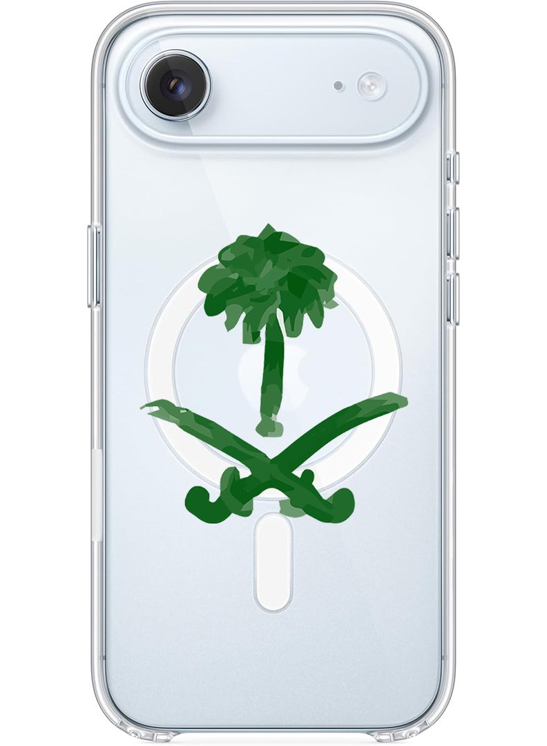 Theodor Magnetic Case for Apple iPhone 17 Air Compatible with MagSafe Wireless Charging, Shockproof Phone Bumper Cover - KSA symbol - Image 1