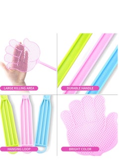 KASTWAVE Fly Swatter - Funny Hand Shaped Fly Swatters -Durable - Colorful for Home/Indoor/Outdoor/Classroom/Office/Pack of 5  - Image 3