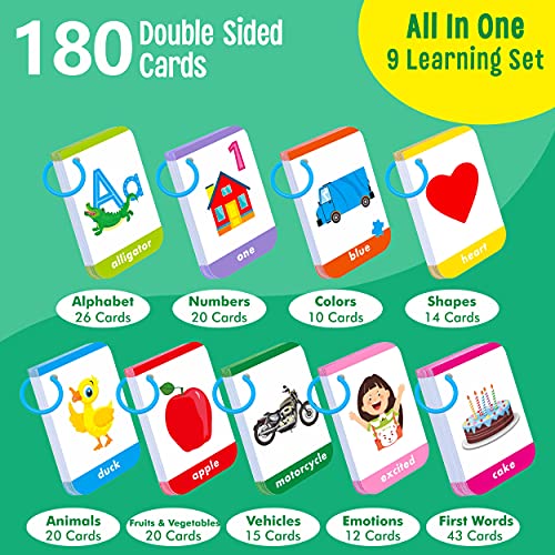 SpriteGru 180 Toddler Learning Flashcards, Educational Tool for Preschoolers - Image 3