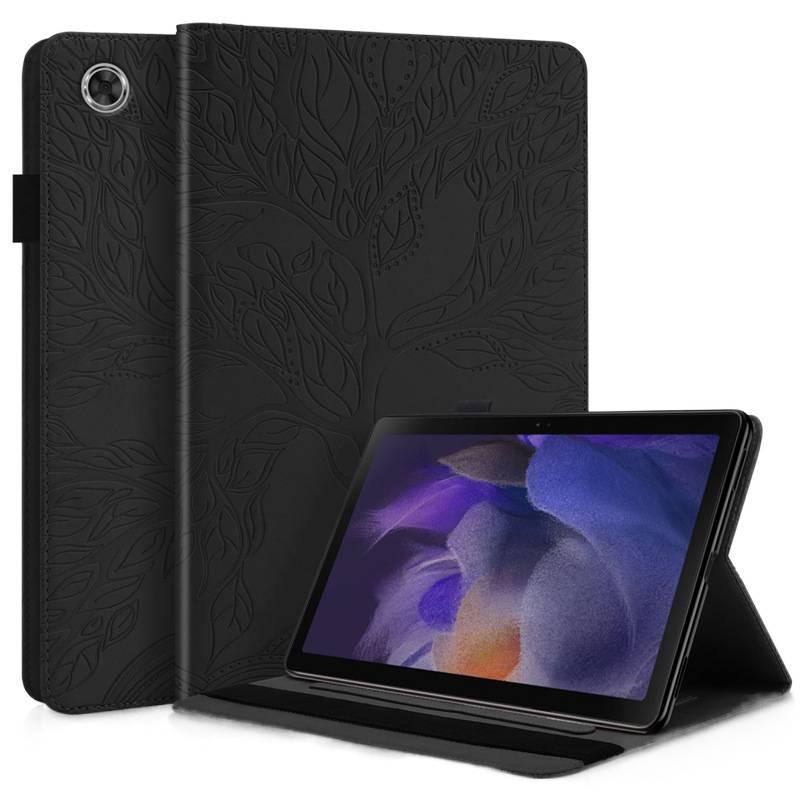AD Black Samsung Tab Folio Case Compatible with Multiple Samsung Tab Models with Protective Cover Stand Function and Daily Tablet Carry - Image 1