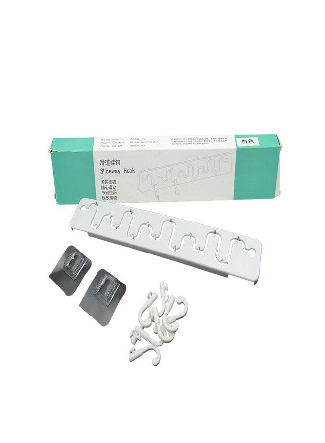 Yanmai Adjustable Adhesive Hooks Plastic Hooks for Home and Bathroom Use