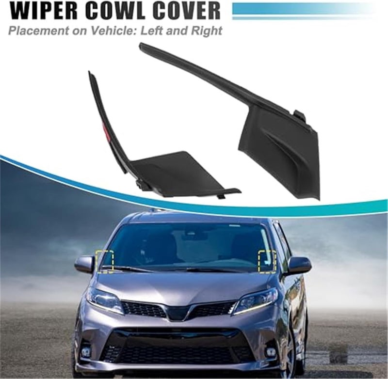 Vuzmode Car Windshield Wiper Cowl Covers for Toyota - Image 5