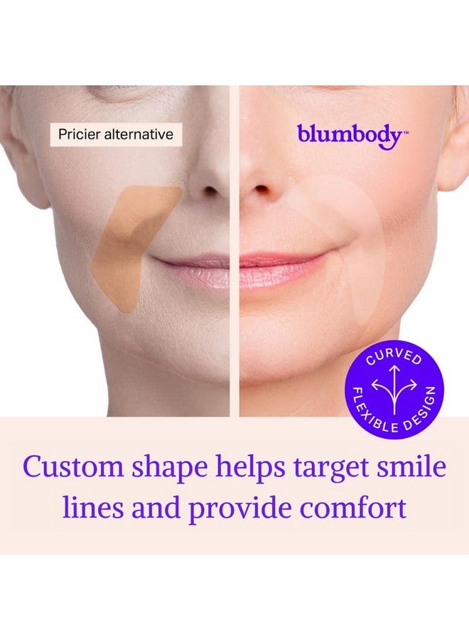 BLUMBODY Face Wrinkle Patches Anti Wrinkle Facial Patches To Smooth Smile Lines Nonsilicone Face Patches Wrinkles Tape For Fine Wrinkles Between Eyes & Face For Overnight Wrinkle Use - Image 3