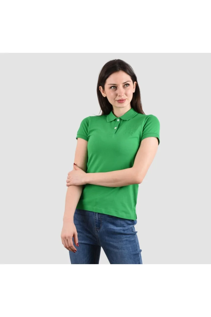 GIORDANO Women's Green Polo Shirt