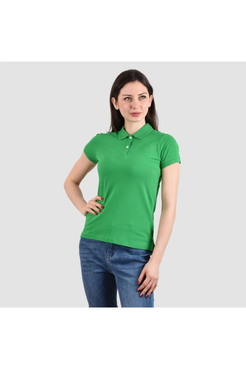 GIORDANO Women's Green Polo Shirt