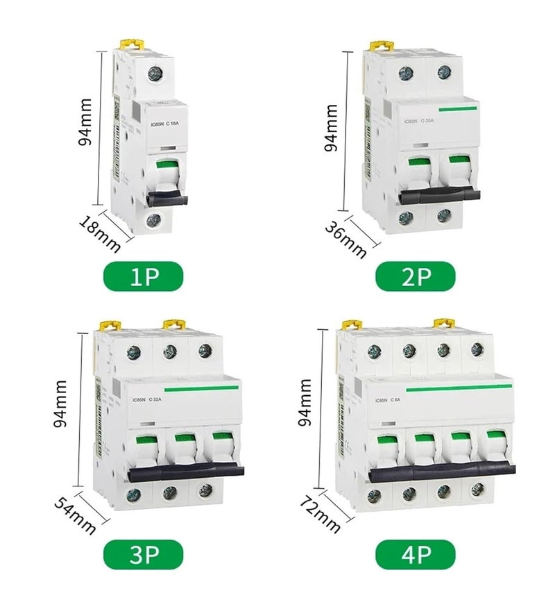 Circuit Breaker Air Switch IC65N 4P 25A 1P N 2P 3P C20A C63A - Image 3
