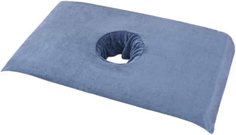 predolo Salon Massage Table Towel Bed Head Curtain Pad Washable Professional Supplies Steam Massage Cloth Absorbent for Salon SPA, Blue - Image 1