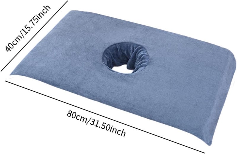 predolo Salon Massage Table Towel Bed Head Curtain Pad Washable Professional Supplies Steam Massage Cloth Absorbent for Salon SPA, Blue - Image 5