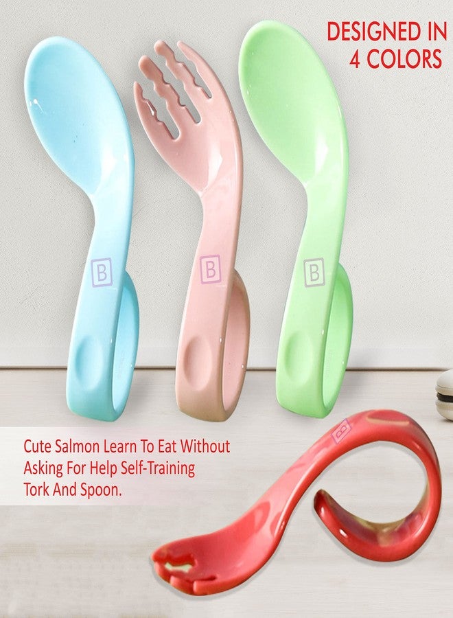 Bembika Baby Feeding Spoons with BPA Free Material, Gum Friendly Spoon for Baby Feeding, Baby Self Feeding Spoon-(BE2308) - Image 5