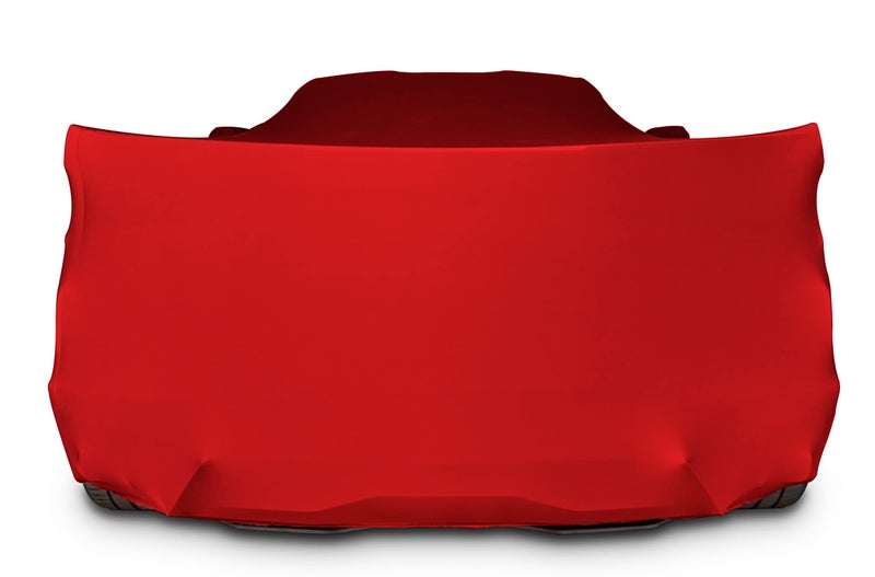 SR1 Performance C8 Corvette Custom Fit Car Cover - Indoor Ultraguard Stretch Satin - The Ultimate High End Fit for 2020-2025 Stingray, Z06, Z51, E-Ray Corvettes (Red) - Image 5