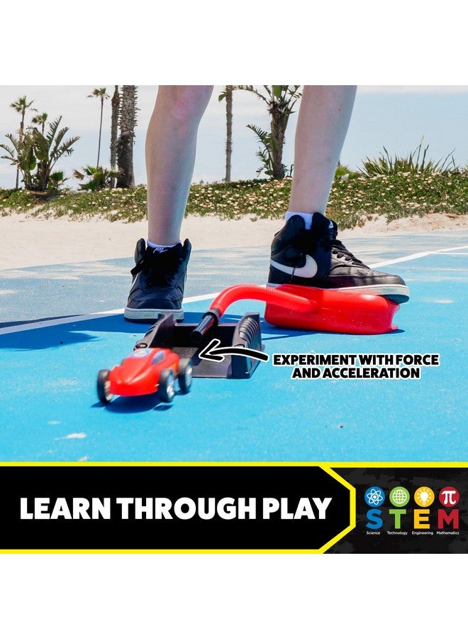 Stomp Rocket Stomp Racers Air Powered Race Cars By Stomp Rocket, 2 Car Racer Pack Dueling Stomp Racers Toy Car Launcher Fun Backyard & Outdoor Multi Player Kids Toys Gifts For Boys, Girls & Toddlers - Image 4