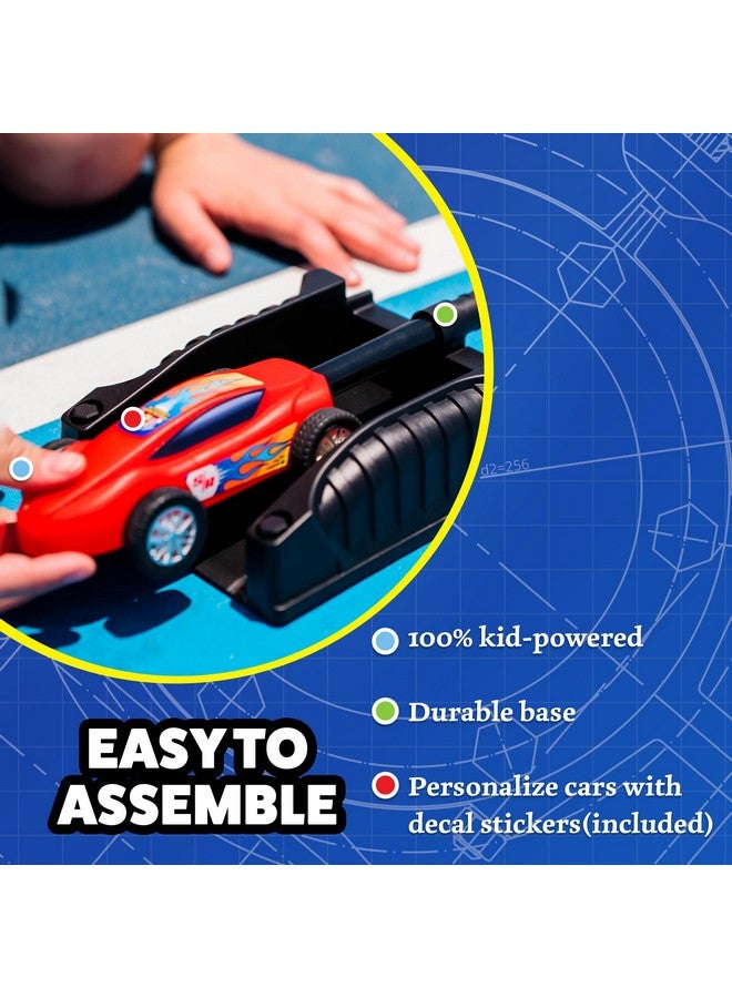 Stomp Rocket Stomp Racers Air Powered Race Cars By Stomp Rocket, 2 Car Racer Pack Dueling Stomp Racers Toy Car Launcher Fun Backyard & Outdoor Multi Player Kids Toys Gifts For Boys, Girls & Toddlers - Image 5