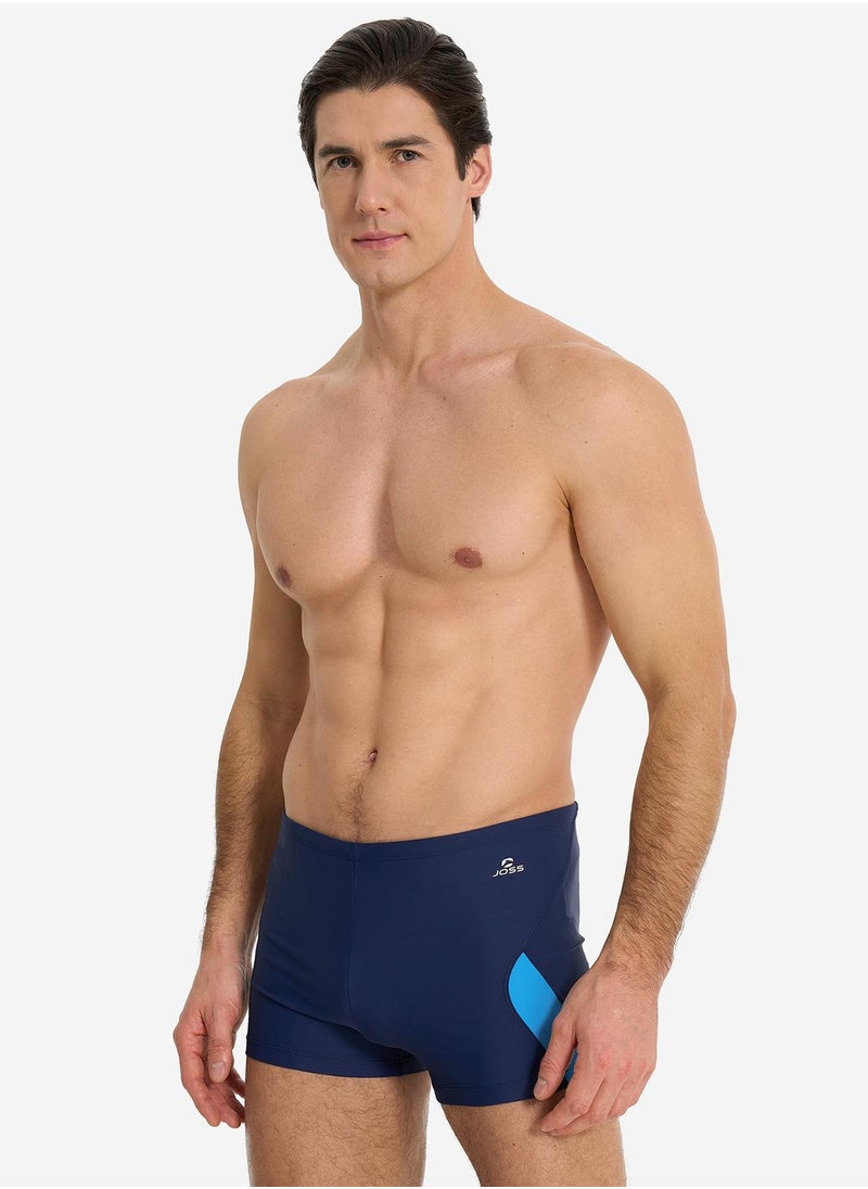 Joss Joss Men's Swimming Trunks-Shorts Blue – Creora Highclo Technology, UV-Resistant, Adjustable Drawstring Waist, Durable for Water Sports  - Image 1