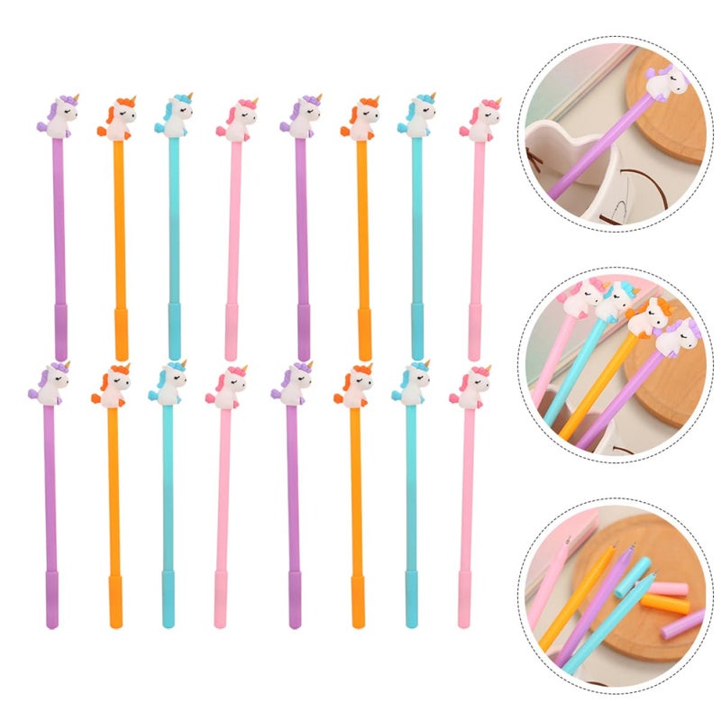 16 Pcs Reusable Writing Pens Cartoon Design for Home School Office Note Taking - Image 4