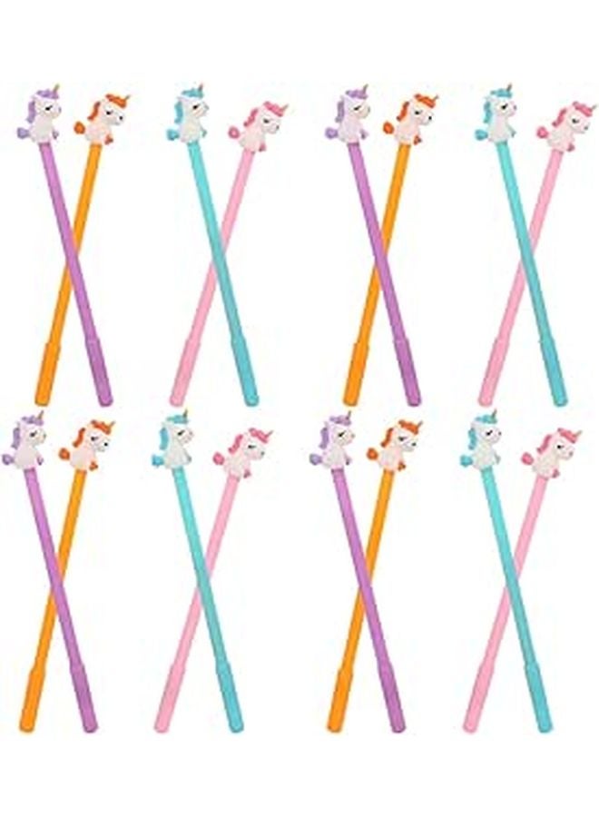 16 Pcs Reusable Writing Pens Cartoon Design for Home School Office Note Taking - Image 1