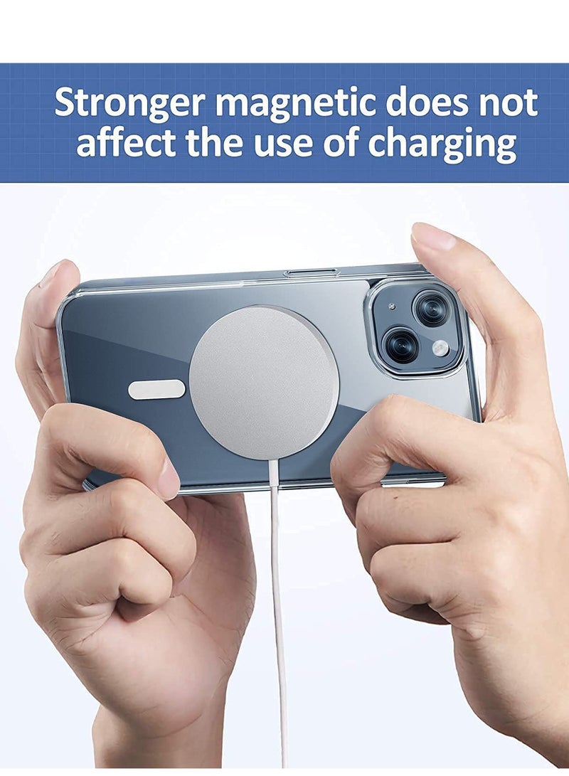 بورتوني جراب مغناطيسي شفاف لهاتف iPhone 13 Case 6.1 [متوافق مع شاحن MagSafe والبطارية] [حماية من السقوط العسكري] [زوايا ممتصة للصدمات] غطاء واقٍ للهاتف واقي من الصدمات - Image 3