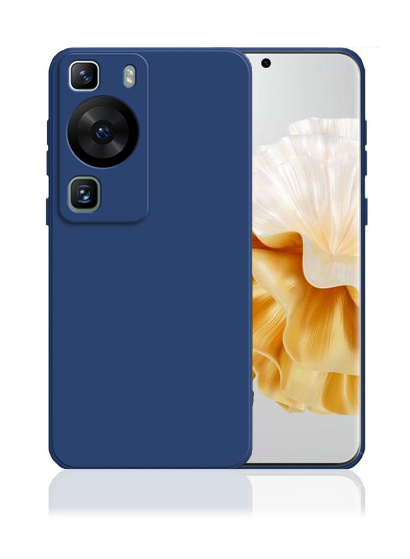Huawei P60/Huawei P60 Pro Cover Blue- Premium 2.0mm TPU Silicon, Enhanced Camera Protection with Lens Shield, Shockproof & Water-Proof Cover for Huawei P60/Huawei P60 Pro - Image 1