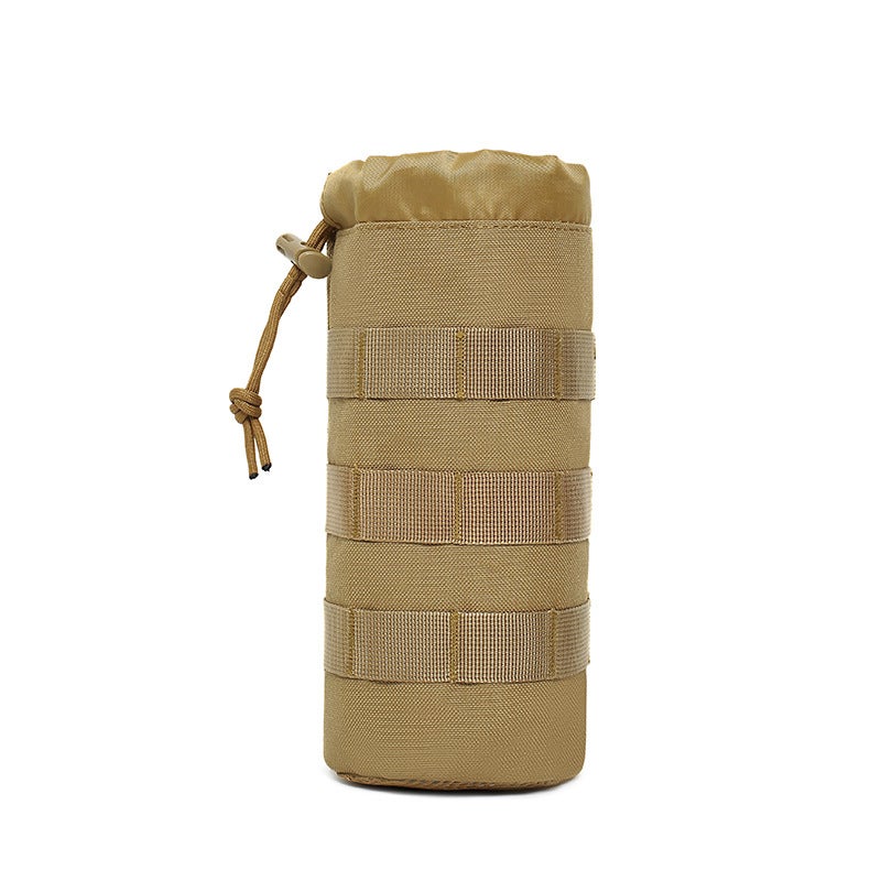 Outdoor Camouflage Tactical Cup Holder Water Bottle Bag Molle Water Cup Holder Bag Mountaineering Cycling Water Bottle Thermos Cup Hanging Bag - Image 1