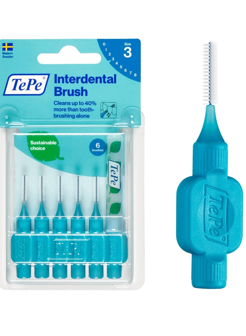 Tepe Dental Floss Picks, Tooth Picks Flossers, Floss Sticks, EasyPicks M/L, Blue, 36 Pk - Image 1