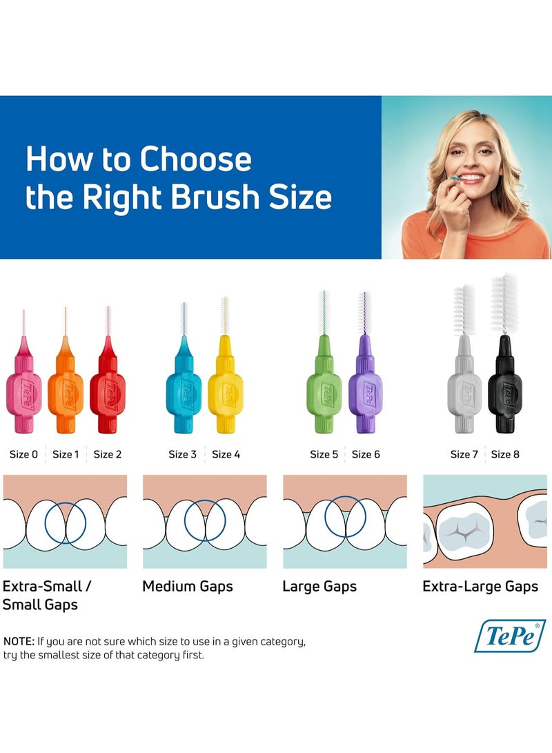 Tepe Dental Floss Picks, Tooth Picks Flossers, Floss Sticks, EasyPicks M/L, Blue, 36 Pk - Image 4