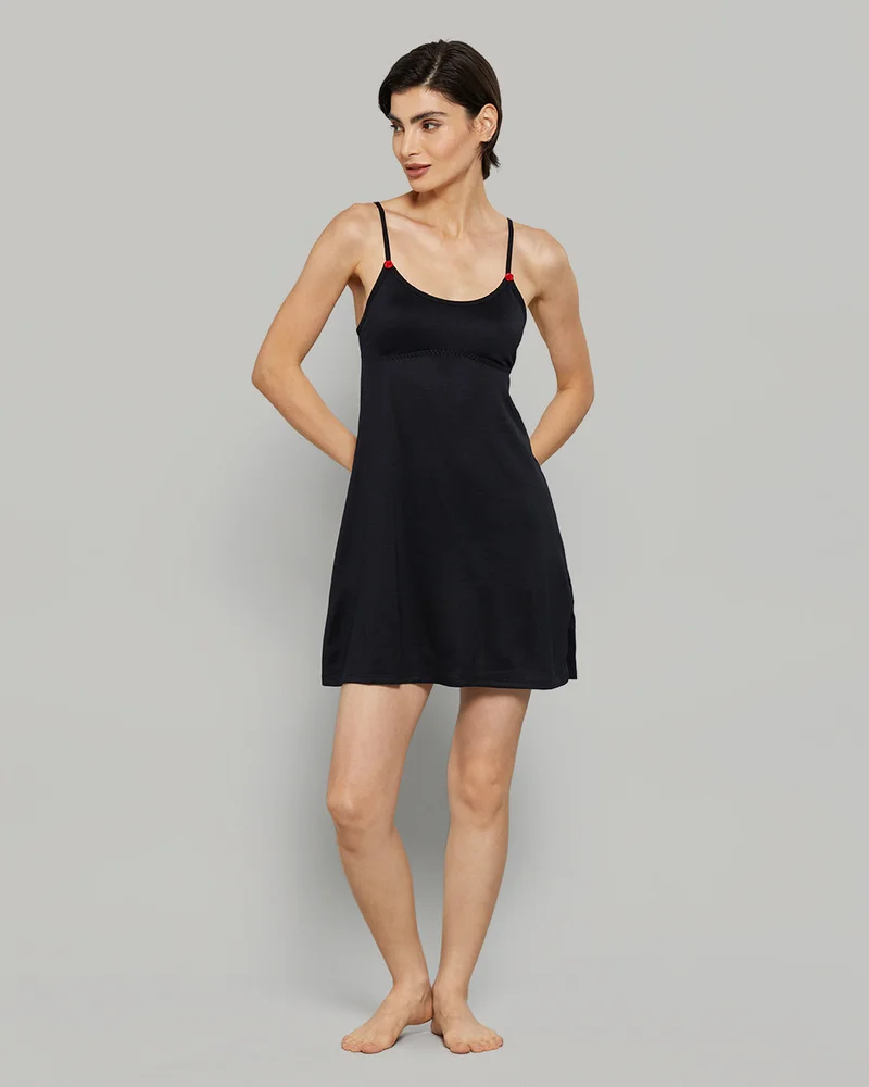La Senza La Senza Cozy Rosette Casual Black Slip