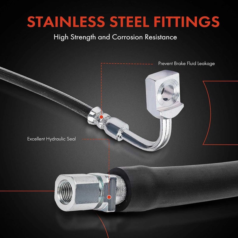 A-Premium Brake Hydraulic Hose for Chevrolet Corvette - Image 4
