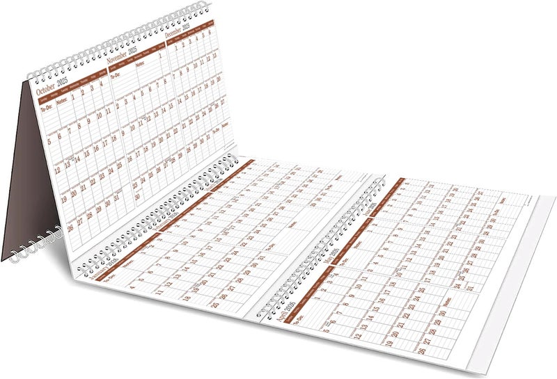 STRIVE ZEN 2025-2028 Yearly Wall Calendar by STRIVE ZEN, Quarterly Planner, Move a Page, Julian Date, July 2025 to December 2028, Thick Paper, Vertical, Rolling 12 months, 36" x 17", 3 Full Years, 42 Months - Image 1