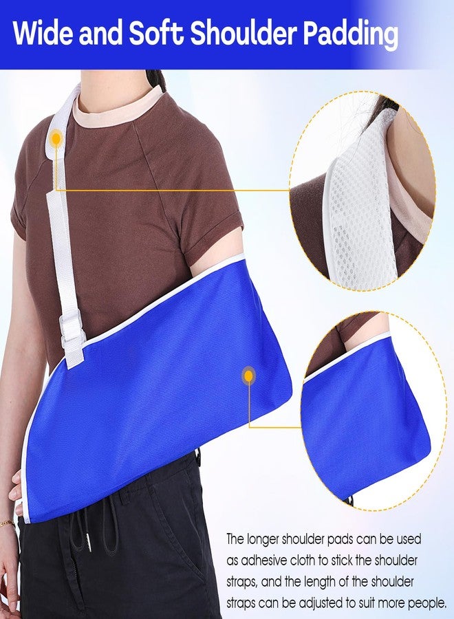 Wanmu Arm Sling for Women and Men, Shoulder Brace Immobilizer, Comfortable Medical Sling for Shoulder Injury, Arm Sling with Lightweight and Breathable, Broken, Dislocated, Fracture, Strain (Blue) - Image 3