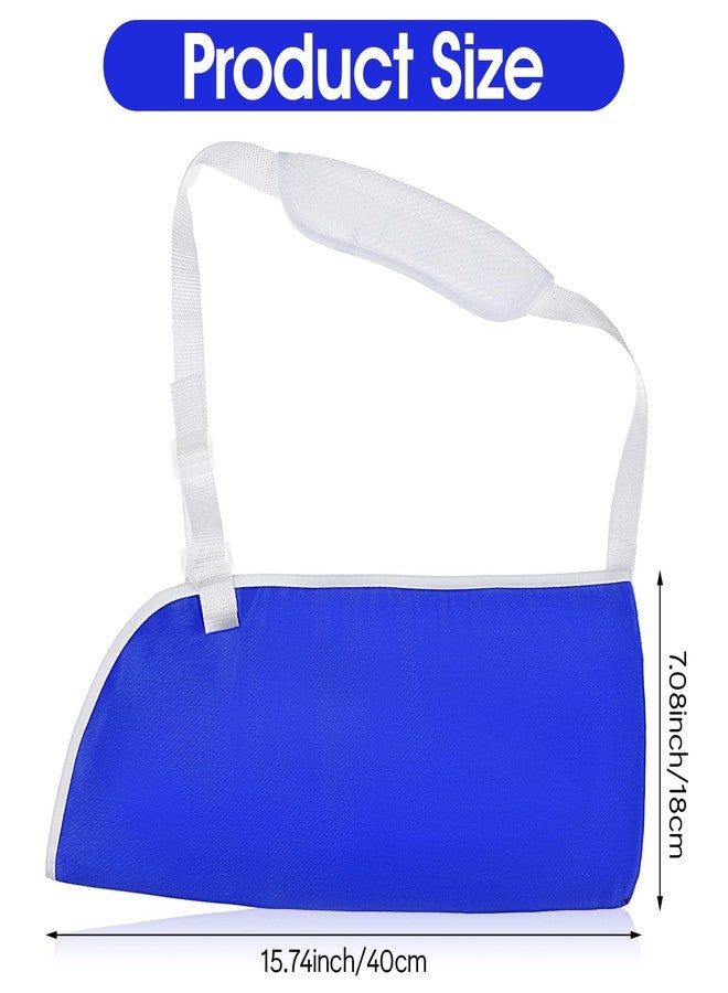 Wanmu Arm Sling for Women and Men, Shoulder Brace Immobilizer, Comfortable Medical Sling for Shoulder Injury, Arm Sling with Lightweight and Breathable, Broken, Dislocated, Fracture, Strain (Blue) - Image 2