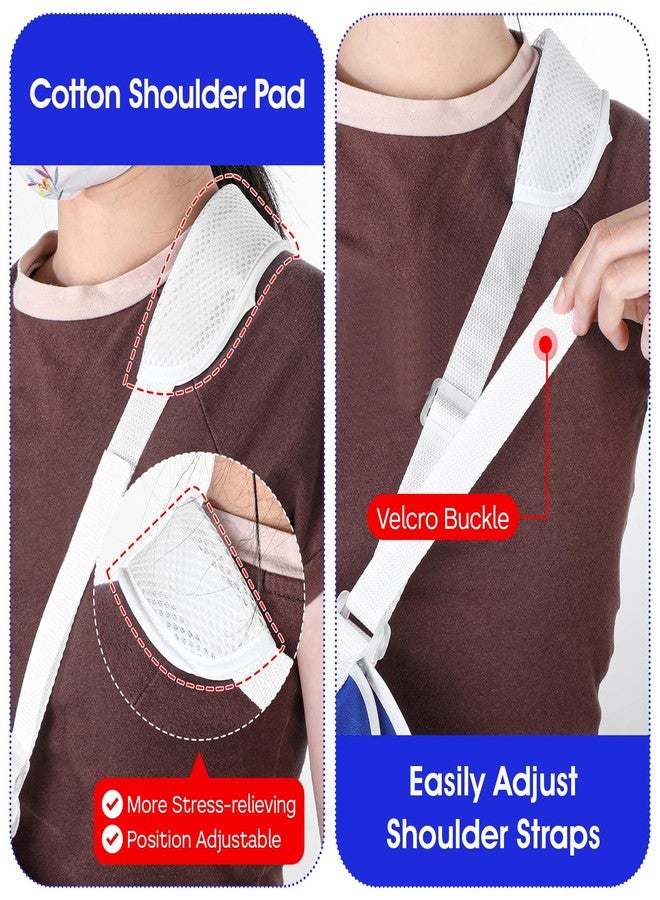 Wanmu Arm Sling for Women and Men, Shoulder Brace Immobilizer, Comfortable Medical Sling for Shoulder Injury, Arm Sling with Lightweight and Breathable, Broken, Dislocated, Fracture, Strain (Blue) - Image 5