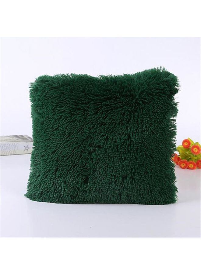 NIBEMINENT Fluffy Decorative Cushion Cover Green - Image 1