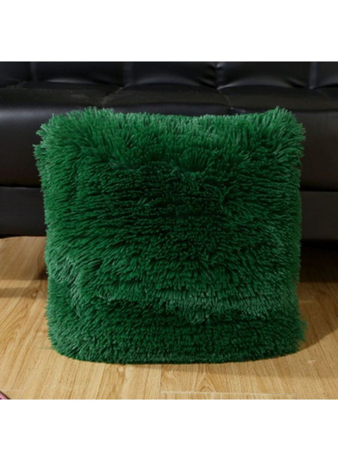 NIBEMINENT Fluffy Decorative Cushion Cover Green - Image 2
