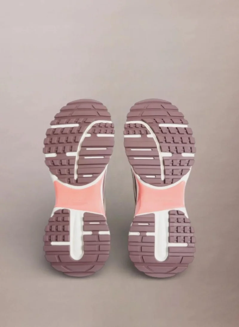 Calvin Klein Desert Taupe/Peppercorn/Peach Trailblazer — Ripstop Runner Trainers for Women | Best Price UAE