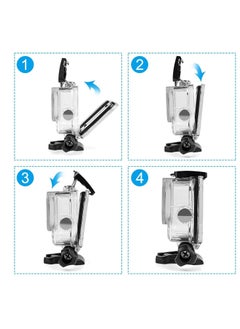 KASTWAVE "Waterproof Housing Case for GoPro Hero 9/10(2021), 45m Waterproof Case Diving Protective with Mount & Thumbscrew (Black) "  - Image 3