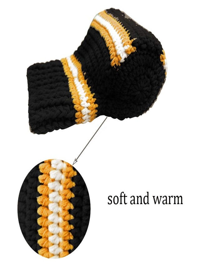 FunisFun Beer Mitten Gloves, Knit Stitched Drink Mitt Holder for White Elephant Gag Gift Tailgating Idea - Image 3