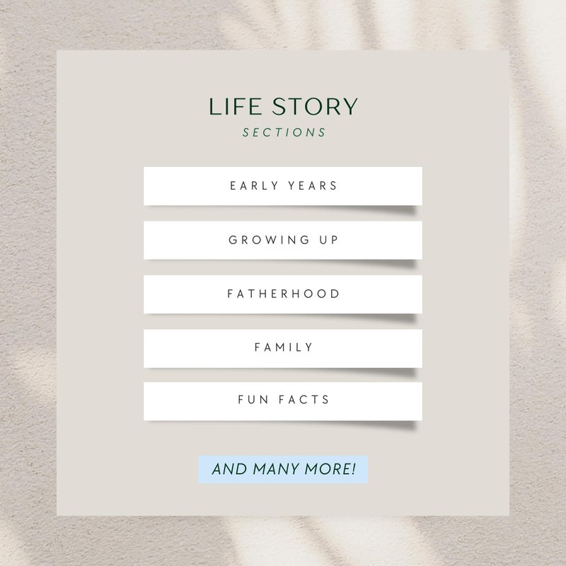 CATCHYOURDREAMS Dad's Story Journal (Hardcover with Case): A Meaningful Keepsake for a Father to Share His Life Journey and Memories, Includes 250+ Prompt Questions, Sentimental Gifts Idea - Image 5