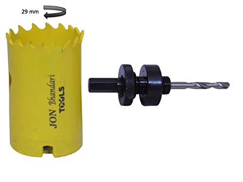 Jon Bhandari Tools 29mm Bi-Metal Hole Saw Cutter – HSS (High Speed Steel) Blade, Heavy Duty Metal Cutting Hole Cutter for Iron, Steel, Aluminium – Compatible with Power Drills & Rotary Tools - Image 3