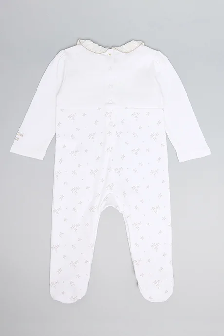 أر أند بي Printed Footed Sleepsuit with Long Sleeves