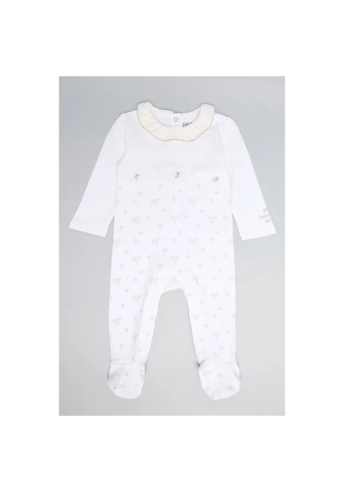 R&b Printed Footed Sleepsuit with Long Sleeves