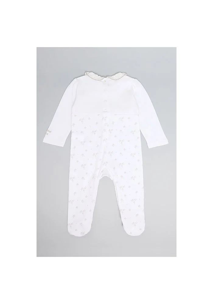 R&b Printed Footed Sleepsuit with Long Sleeves