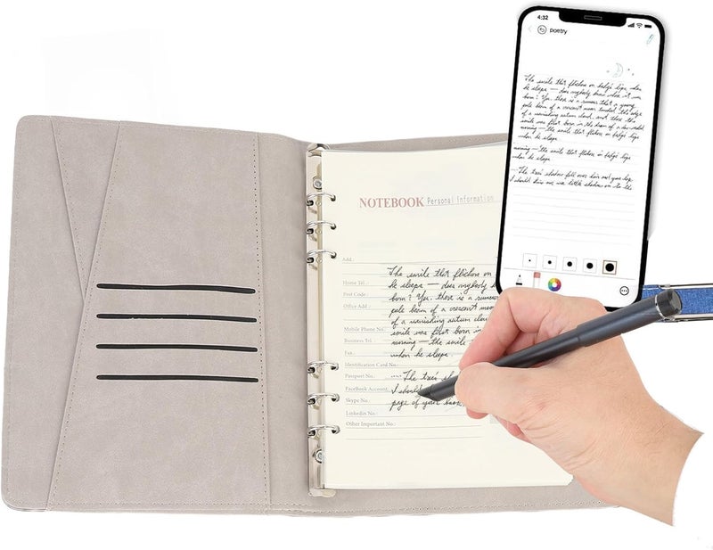 دفتر رقمي مزود بقلم ذكي، مزامنة في الوقت الفعلي، كشف نصوص بتقنية OCR، مشاركة صور PDF، إصدار 5.0، للطلاب والمحترفين (لون أزرق) - Image 3