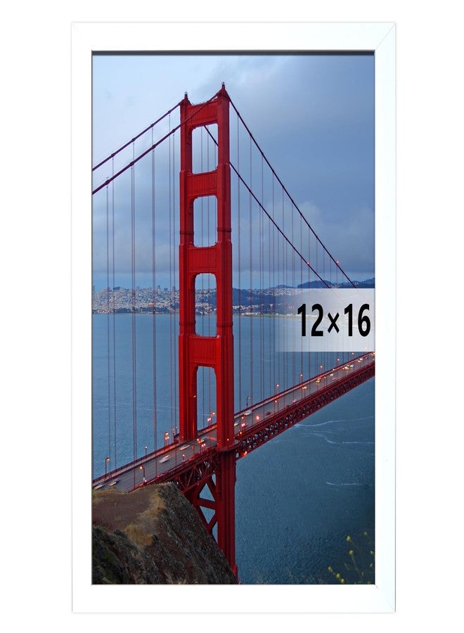 BESCRCL 12x16 Frame Wall Hanging Picture Frames, White, 1 Pack - Image 1