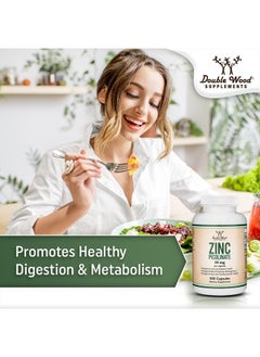 Double Wood Supplements Zinc Picolinate 50mg, 300 Capsules (Immune Support) Non-GMO, Gluten Free (300 Day Supply) by Double Wood Supplements  - Image 5